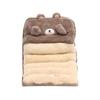 Cartoon Plush Comfortable Car Seat Cushion Thick and Warm Seat Cushions Vehicles and Chairs Cute All-in-one Car Lumbar Cushion