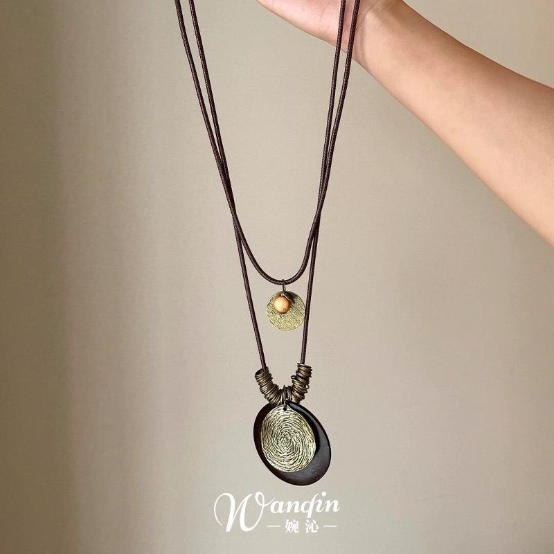 Bohemian Shell Beaded Necklace Lightweight Luxury Ethnic Choker Vacation Beach Jewelry for Women