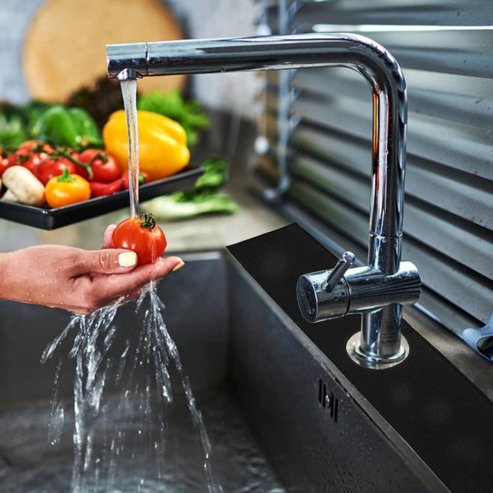 Faucet Absorbent Mat for Kitchen Sink Splash Guard Sink Water Splash Guard Behind Faucet Drying