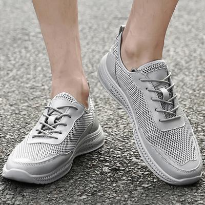 Chaussures pour hommes baskets en maille respirante décontractées pour hommes maille creuse semelle souple chaussures de course étudiantes