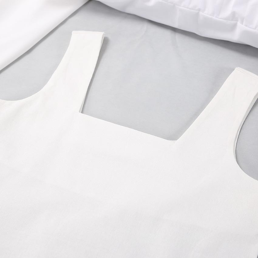 1116 Summer New French Loose Casual Wide Leg Pants Square Neck Vest Women's Casual Cotton and Linen Suit