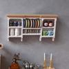 Display Shelf Miniature Display for 1:12 Scale Dollhouses, Perfect for Pretend Play and Display Realistic Wood Furniture