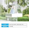 BUCATSTATE Bird Bath for Parakeets and Birds, Large Size, Bird Cage Accessory, External Bird Bath, Cage Mountable, Retractable, Multifunctional, Water