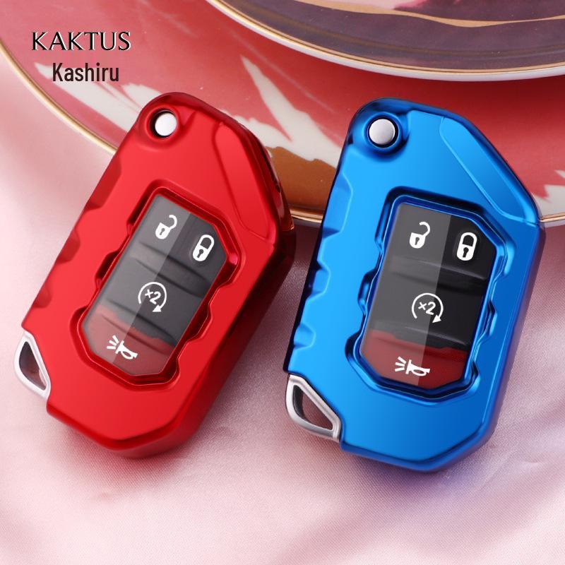 KAKTUS Kashi Ru Car Key Bag for 2018 Jeep Wrangler Key - Protective Cover