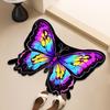 Butterfly Non-slip Floor Mat Bathroom Special-shaped Door Absorbent Foot Mat Quick-drying Toilet Bathroom Entrance Mat Carpet