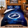 Millwall Pattern Bedding 3Pcs Set Custom Name, Bed Sheet And Pillowcases For Home Bedroom