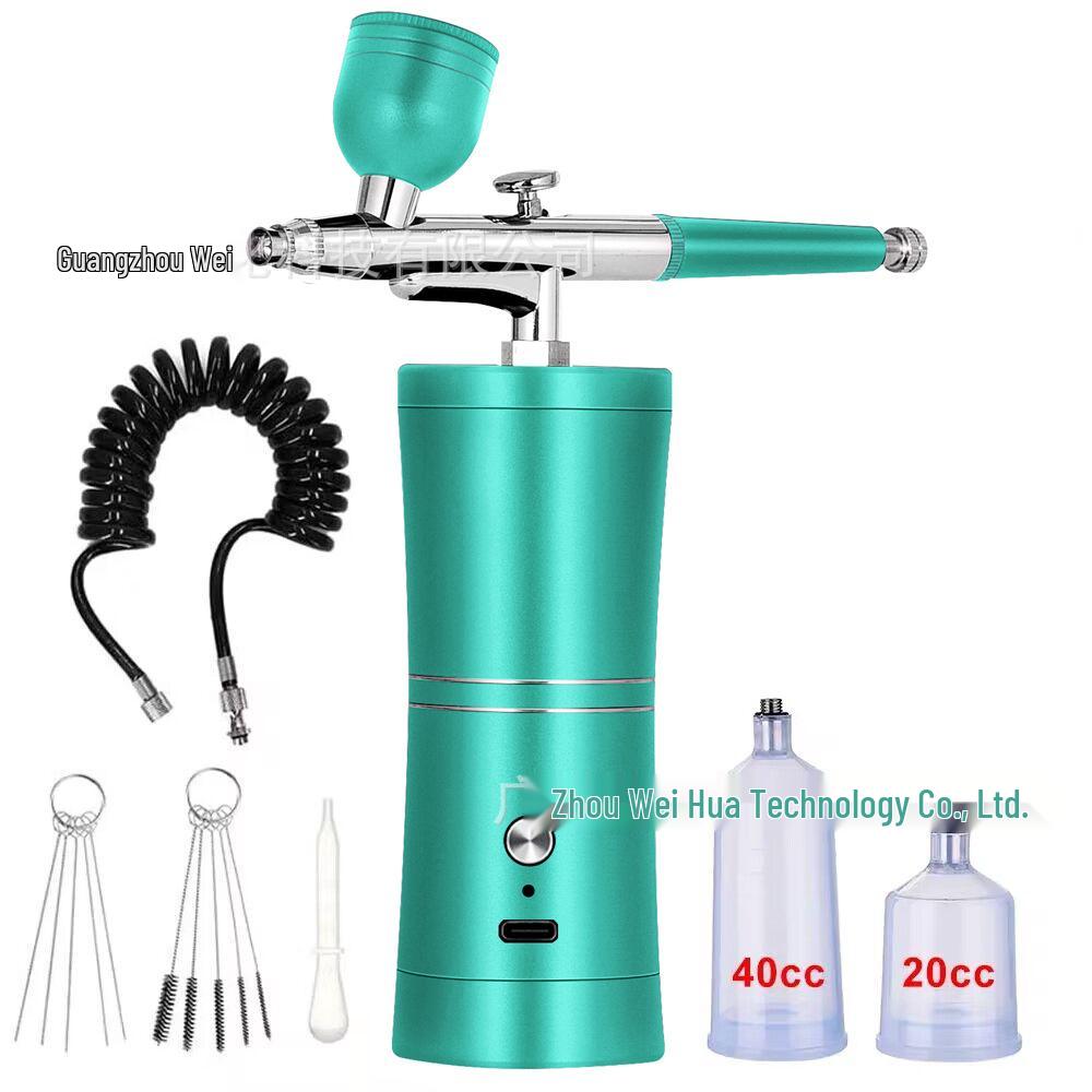 Portable Oxygen Injector Facial & Nail Art Airbrush for Hydration and Essence Spray