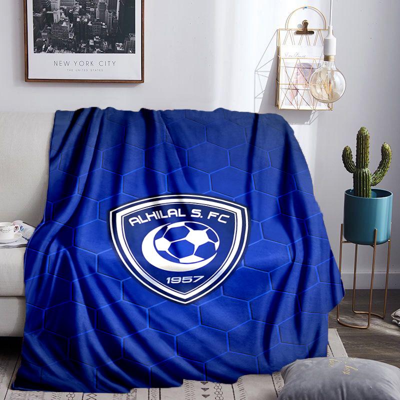 Al Hilal Crest Blanket Lightweight Flannel Bedding Blanket Perfect for Travel, Camping, Living Rooms, Offices, Sofas, Fan Christmas Gift