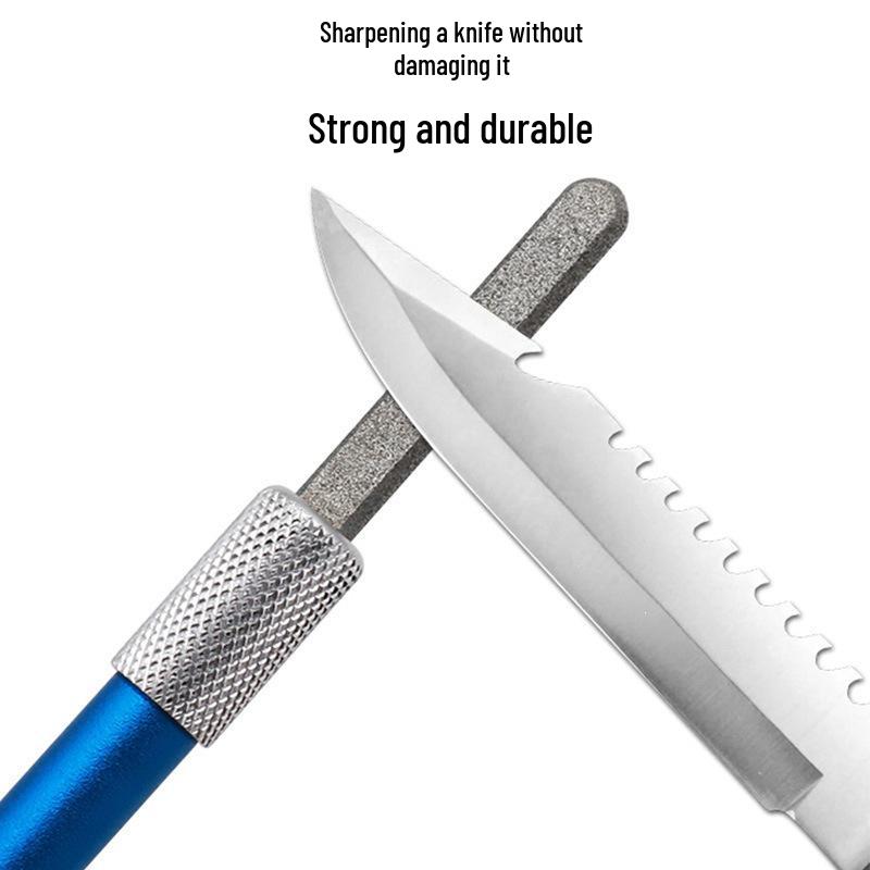 Mini Portable Sharpening Pen: Pen-Style Knife and Fish Hook Sharpener with Whetstone for Outdoor Use