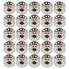 25pcs Sewing Machine Bobbins Multifunctional Stainless Steel Embroidery Bobbins with Storage Box