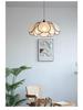 High-End Mid-Century French Cream Petal Chandelier for Living, Dining, and Bedroom