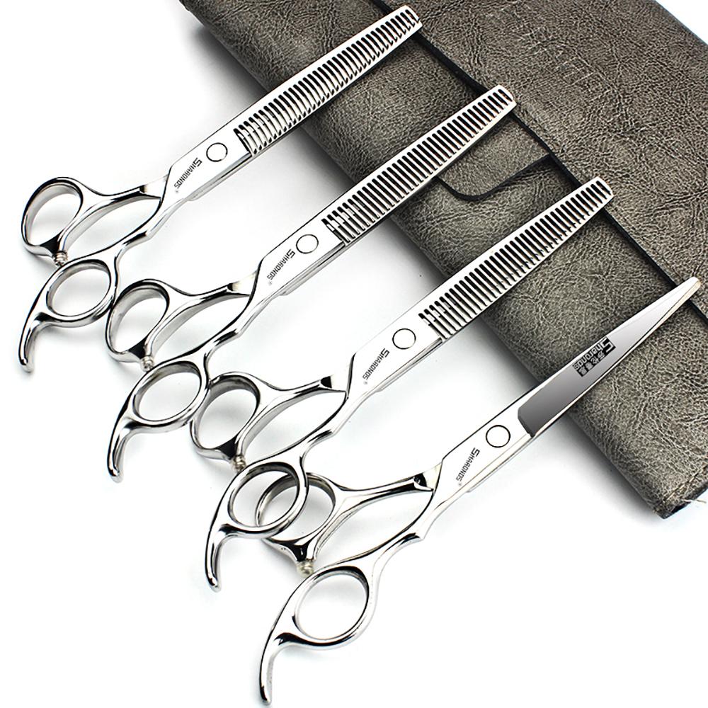 Professionelle Haarschere, spezielle flache Schere von Hair Gallery, Schere mit dünnen Zähnen, 6,5-Zoll-Haarscheren-Werkzeugset.