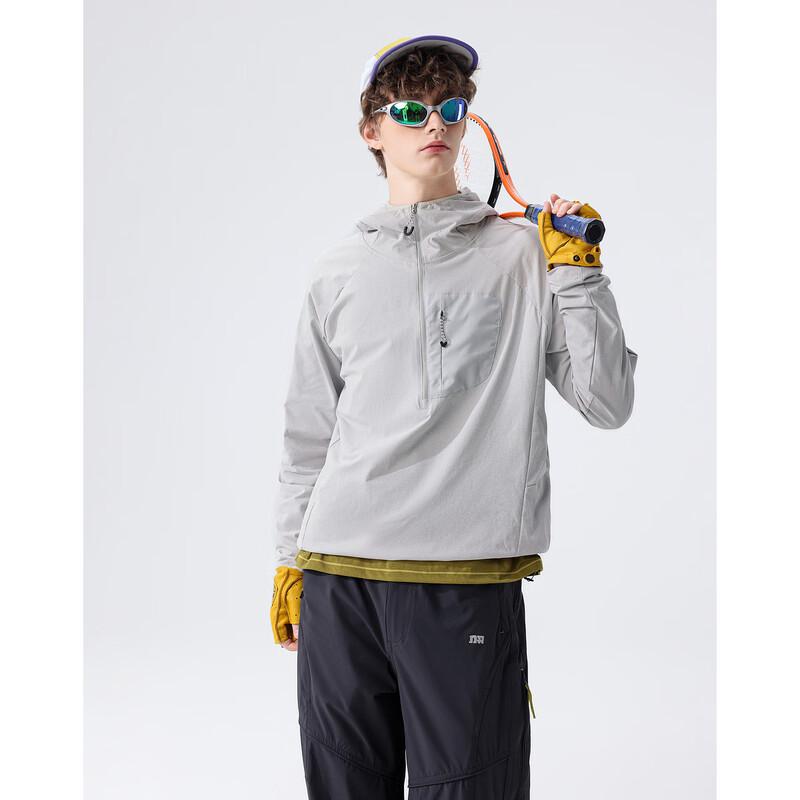Demana Men s UPF50+ Quick-Dry Hooded Long-Sleeve T-Shirt XL