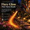 Solar Powered Solar Dragon Fire Garden Light Resin Solar Garden Light  for Lawn Yard Patio Decor