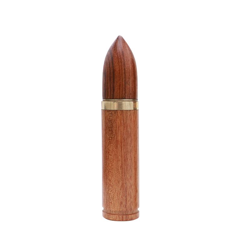 Sandalwood Toothpick Holder Wooden Case: Portable Retro Craft Gift Ornaments