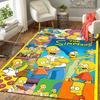 1Pc Simpsons Family Rug Office Carpet Indoor Outdoor Doormat Nonslip Soft Living Room Christmas Halloween Gift D922902