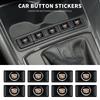 10pcs Epoxy Car Window Lift Button Steering Wheel Stickers for ATS BLS CT4 CT5 CTS EXT ESCALADE SRX XT4 SLR XTS