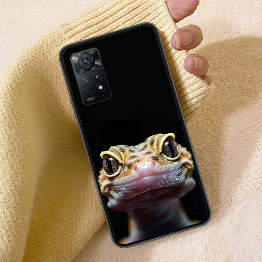 Lizards and Geckos Have Big Eyes Phone Case For Redmi 13C 14C Note 14 13 Pro Plus 12 12C 10A 10C 10 9A 9C 9T 9 8 8A K80 K70 Pro