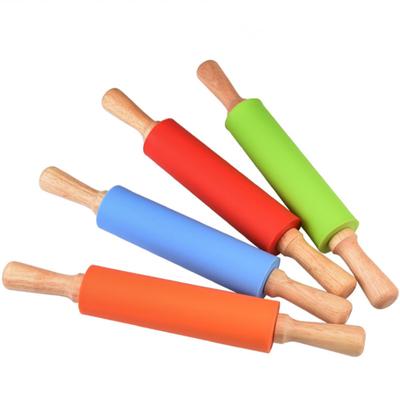 15 Inch (38cm) Large Baking Rolling Pin Non-stick Silicone Dough Rollers