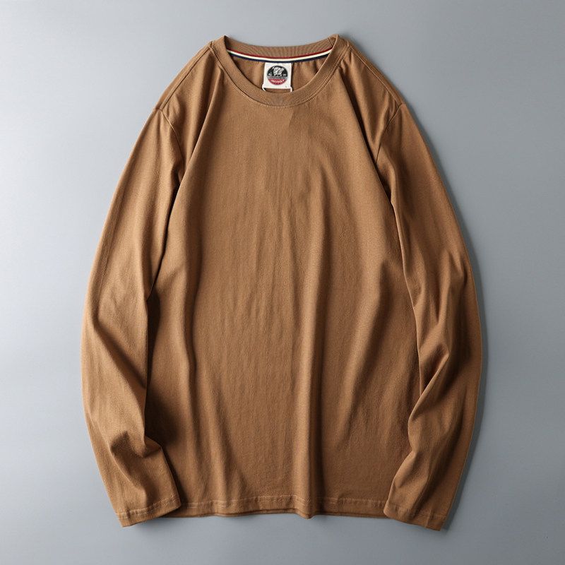 Fashion Brand Retro Cotton Foreign Trade Original Long-Sleeved T-shirt