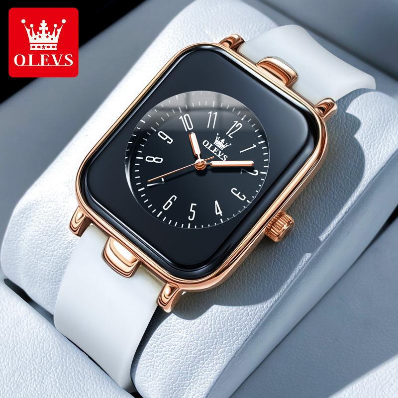 

Celebrity Endorsed Oulisi Women s Quartz Watch with Square Dial and Silicone Band