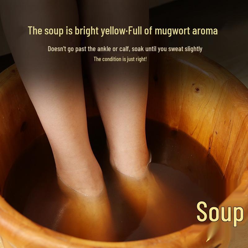 Spring Mugwort Herbal Foot Soak: Mugwort Bath Bag for Relaxation and Health