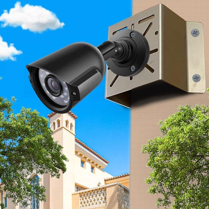 Space Saving Stainless Steel Camera Support Brackets Secure Fixing for Solars Panel Security Cameras LED Light