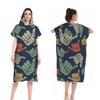2025 Quick-Dry Hooded Swim Poncho with Zipper - Portable Bathrobe and Beach Towel