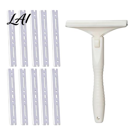 Stainless Steel Blade Pig Hair Removal Tool T-Shaped Handle Scraper Fat Tool Easy for Meat Processing And Scraping Pork Skin Cleaner