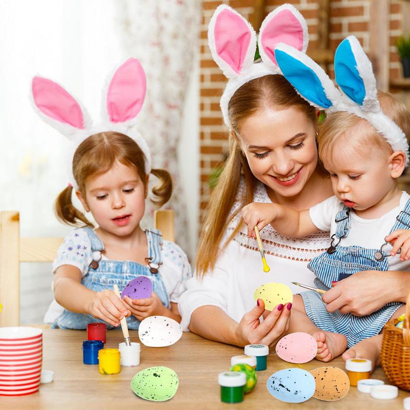 Крашеные пасхальные яйца Декор 100X Миниатюрные декоративные пенопластовые яйца для поделок Разноцветные точки Крошечные пенопластовые яйца Пасхальные яйца для поделок China Mainland