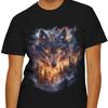 Wolf Vision Unisex T-shirt, Majestic Forest Animal Tee, Nature Lover Shirt, Wildlife Graphic Top, Outdoor Adventure Apparel