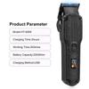 Professionelle Haarschneidemaschine aus Edelstahl - IPX7 Wasserdichter Trimmer mit 0,8-2 mm Verjüngungskontrolle & 8 Führungskämmen