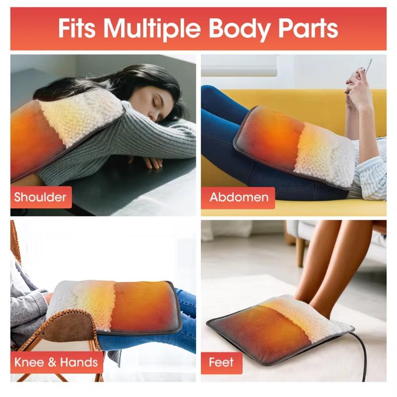 Electric Foot Warmer USB Heated Foot Warmer 50°C Constant Temperature Detachable Inner Pad Crystal Super Soft Plush Foot Warmer