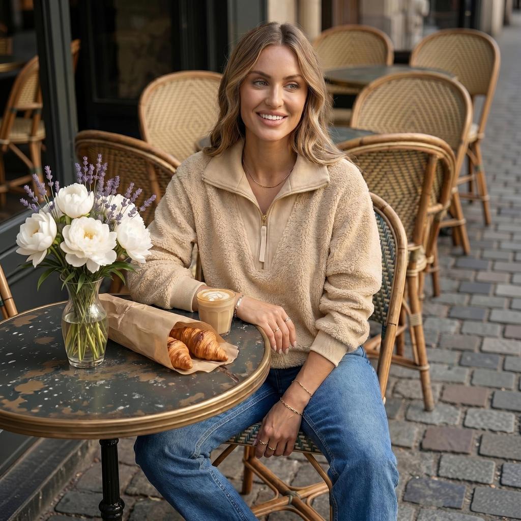 Damen Leopard Print Sweatshirt - Lässiger Lockerer Pullover mit Langen Ärmeln