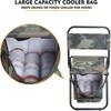 Portable Folding Camping Chair, Lightweight Backrest Stool Compact Folding Chair Seat, Outdoor Backrest Stool with Folding Bag