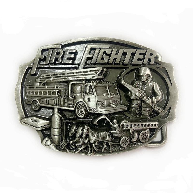 Trendy Fire Department Alloy Belt Buckle