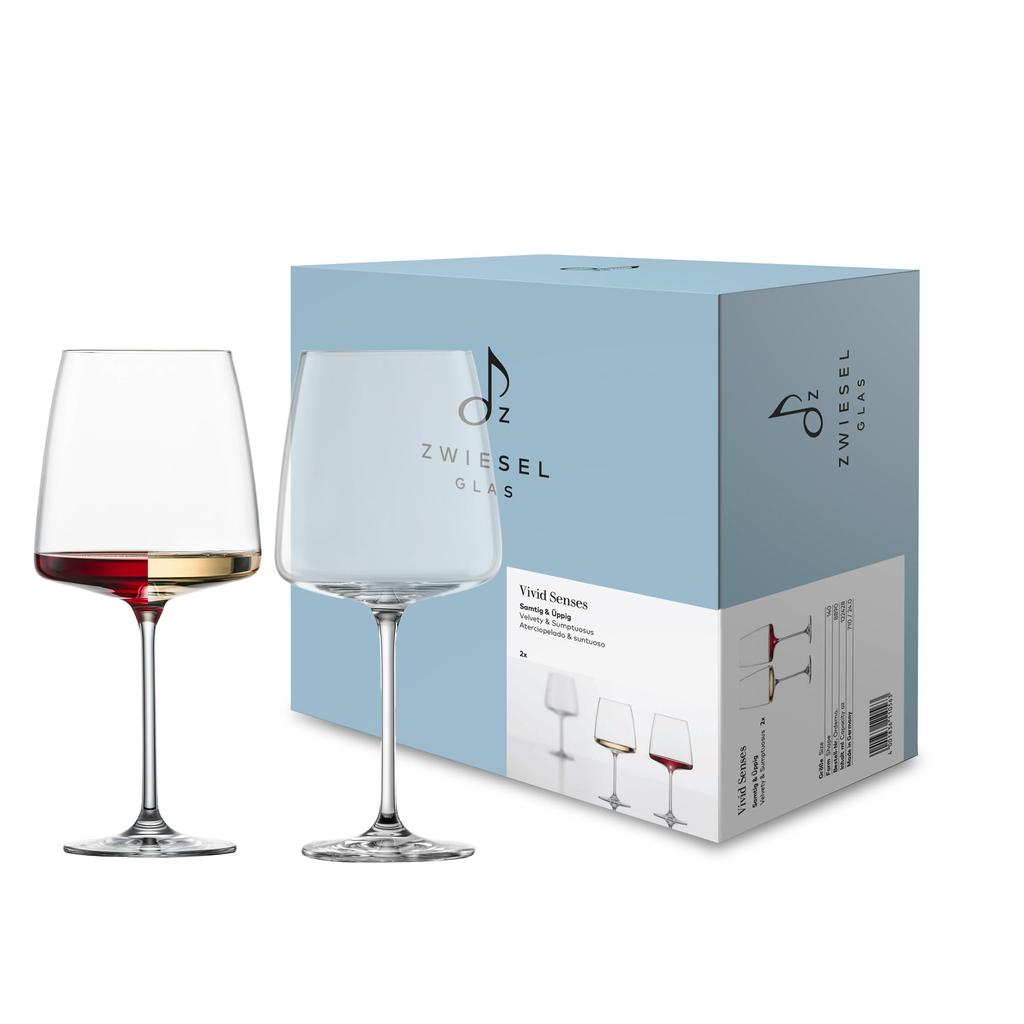 Zwiesel Vivid Sense Wine Glasses for Red and White Wines, 710ml, 122428 (Set of 2)