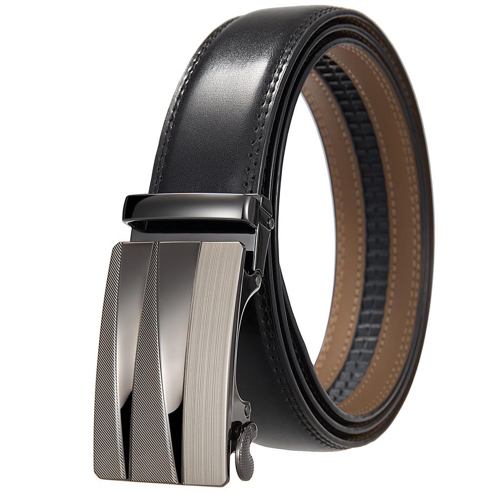 Premium Sense, Business Men'S Belt Automatic Buckle Belt, Two-Layer Cowhide Belt Ly36-21728-1