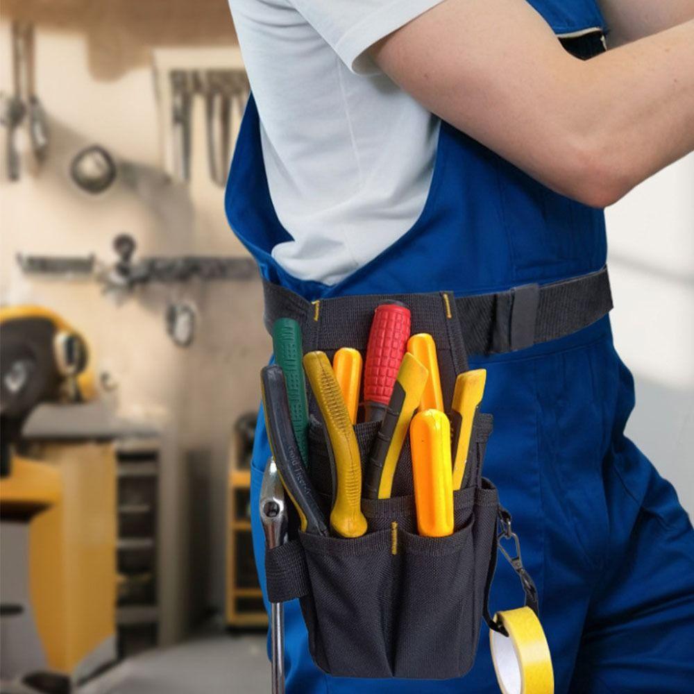 Multi-layer Electrician Tool Bag Adjustable Hardware Tool Pouch Waist Belt Pouch Carpenter