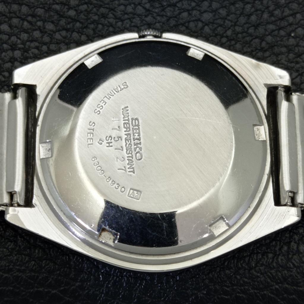 SEIKO 5 AUTOMATIC VINTAGE JAPAN 6309A MENS SILVER COLOR DIAL WATCH a701384-5 R206a-a701384