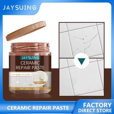 Jaysuing Keramikreparaturpaste, Bodenfliesenkleber, Fliesenreparaturmittel, Fliesen- und Duschreparaturset, Porzellanreparaturset für Risse, Keramikreparaturpaste