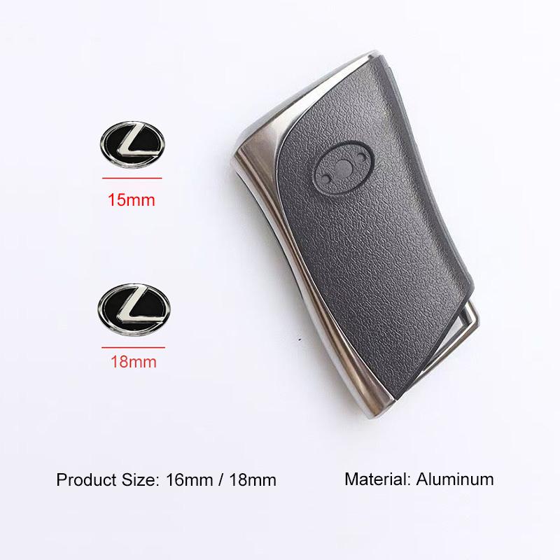 10Pcs Aluminum Car Key Emblem Sticker Decoration Decals For Lexus GS IS LS500h ES260 ES300h RX350h NX260 UX260 LM LC RZ450e TX