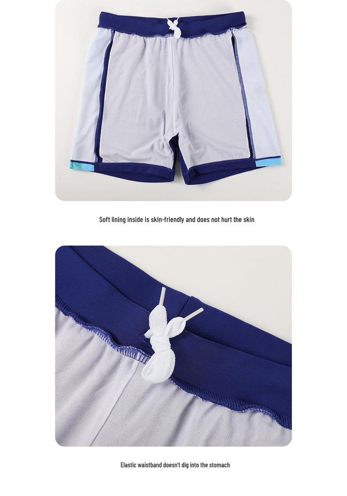 Boys' Two-Piece Summer Swimsuit - Sporty Style for Kids & Teens