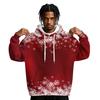 Men's Hooded Sweatshirt with Pockets Christmas Print