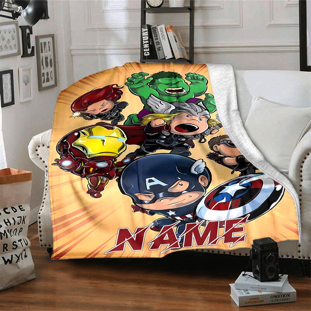 Custom Name "Spider-Man: Web Heroes" blanket for Couch & Bed, Plush Cozy Fuzzy Blanket Super Soft & Warm Blankets for Fall and Winter. 090816