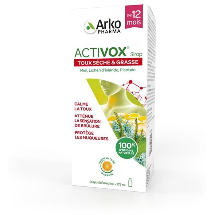 Arkopharma Activox Sirop Gorge Et Toux 175ml