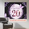 Party Backdrop Birthday Butterfly 20Th Photo Booth Background Wall Decor