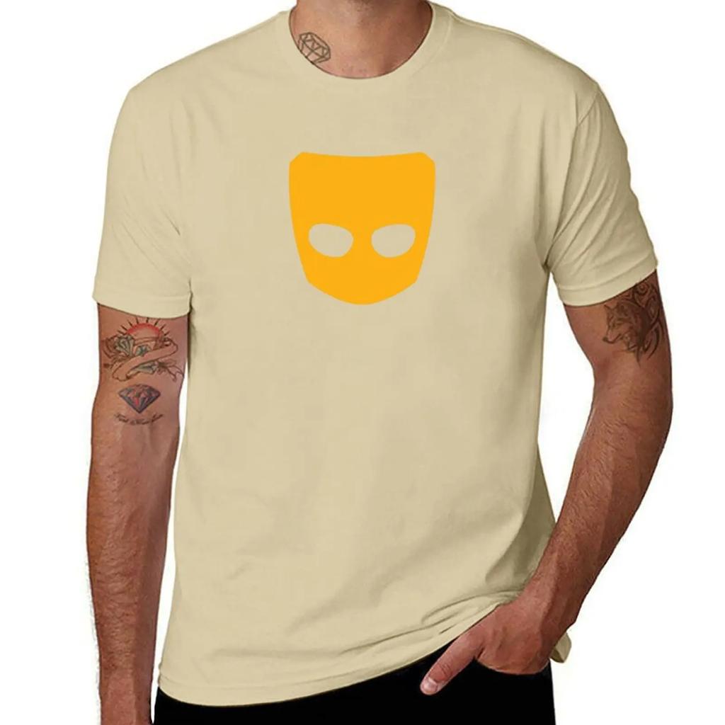 Grindr Logo Cool Graphic TShirt Graphics Quickdrying Sublime Shirts Graphic Tees Mens Big and Tall T Shirts 2025 New Model
