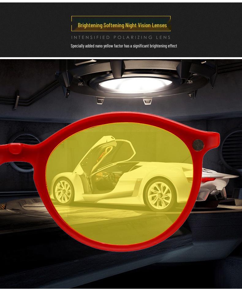 Clip-on Glasses Set: Includes 5 Polarized Lenses, Compatible with Myopia TR90 Retro Magnetic Sunglasses