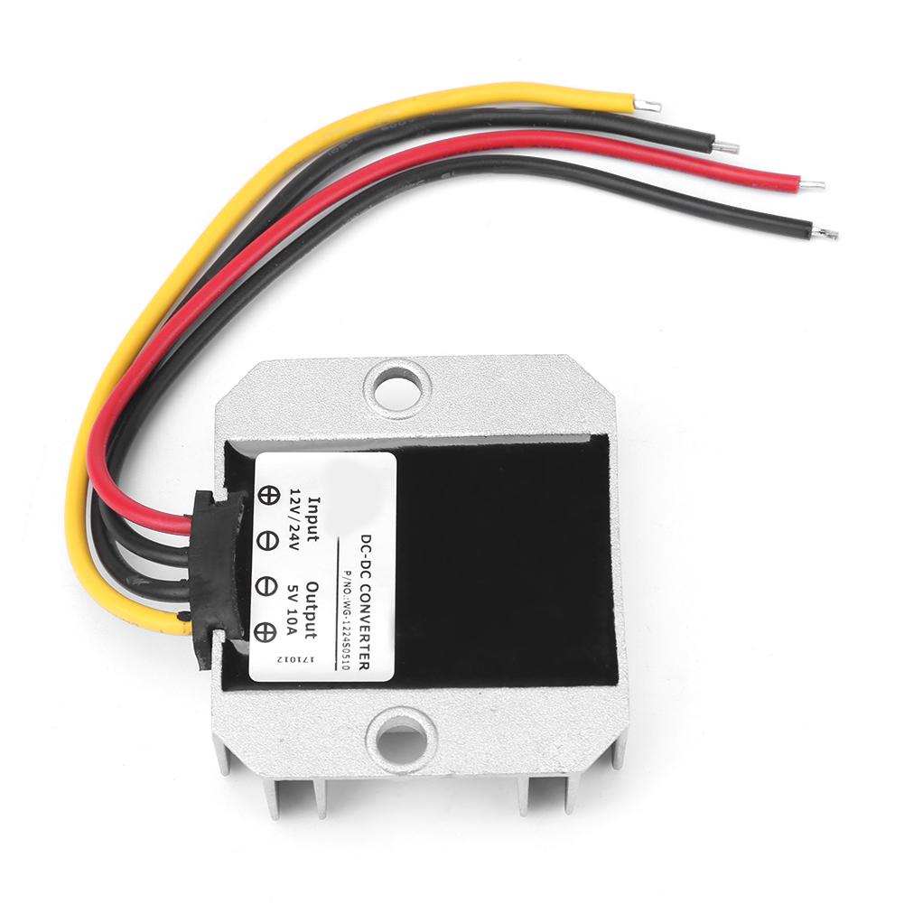 DC12V 24V To 5V 10A 50W Converter Buck Voltage Regulator Module Waterproof IP68